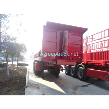 3 axls Rear Loader Transportasi Dump Truck